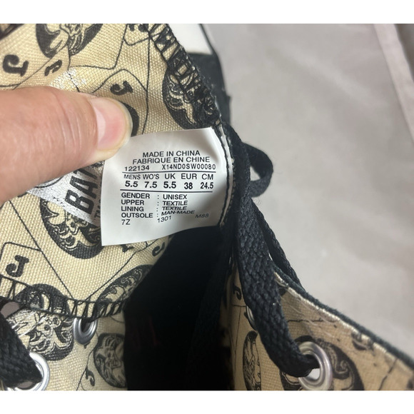 Converse All Star DC Comics Joker Batman Sneakers Hi Tops Womens 7.5 Mens 5.5 - Picture 15 of 15